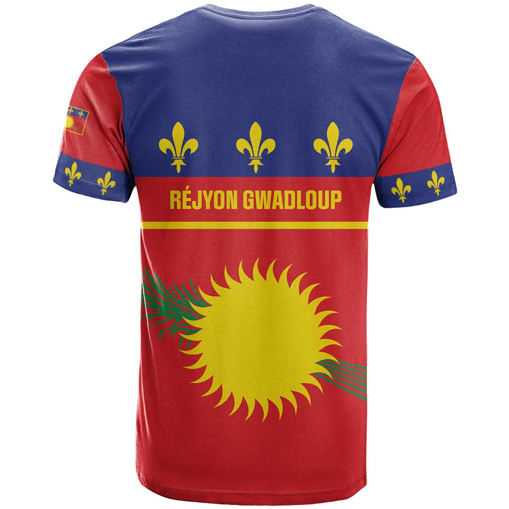 Guadeloupe T-Shirt Rejyon Gwadloup Red Version Graphic Tee