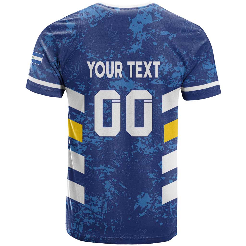 Custom El Salvador Football T-Shirt La Selecta Go Champions Graphic Tee