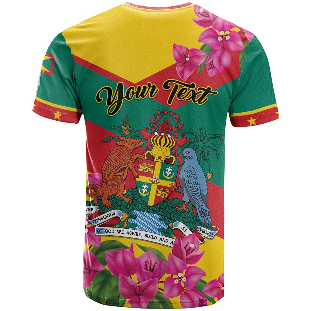 Personalized Grenada Independence Day 1974 T-Shirt La Gwinad Dove Armadillo Together Graphic Tee