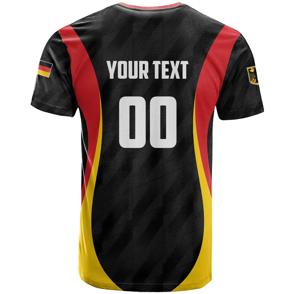 Custom Germany 2025 Champions Basketball Black T-Shirt Graphic Tee