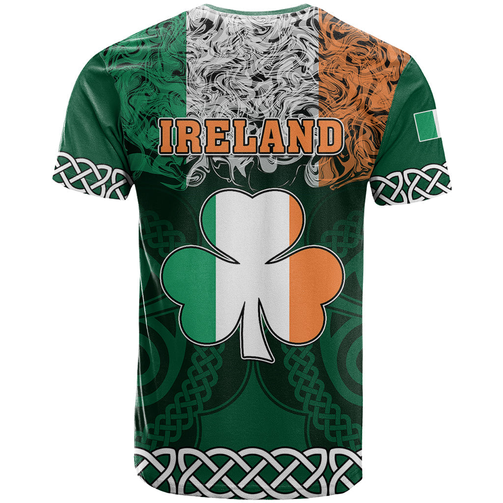 Ireland T-Shirt Irish Shamrock Mix Celtic Knotwork Pattern Graphic Tee