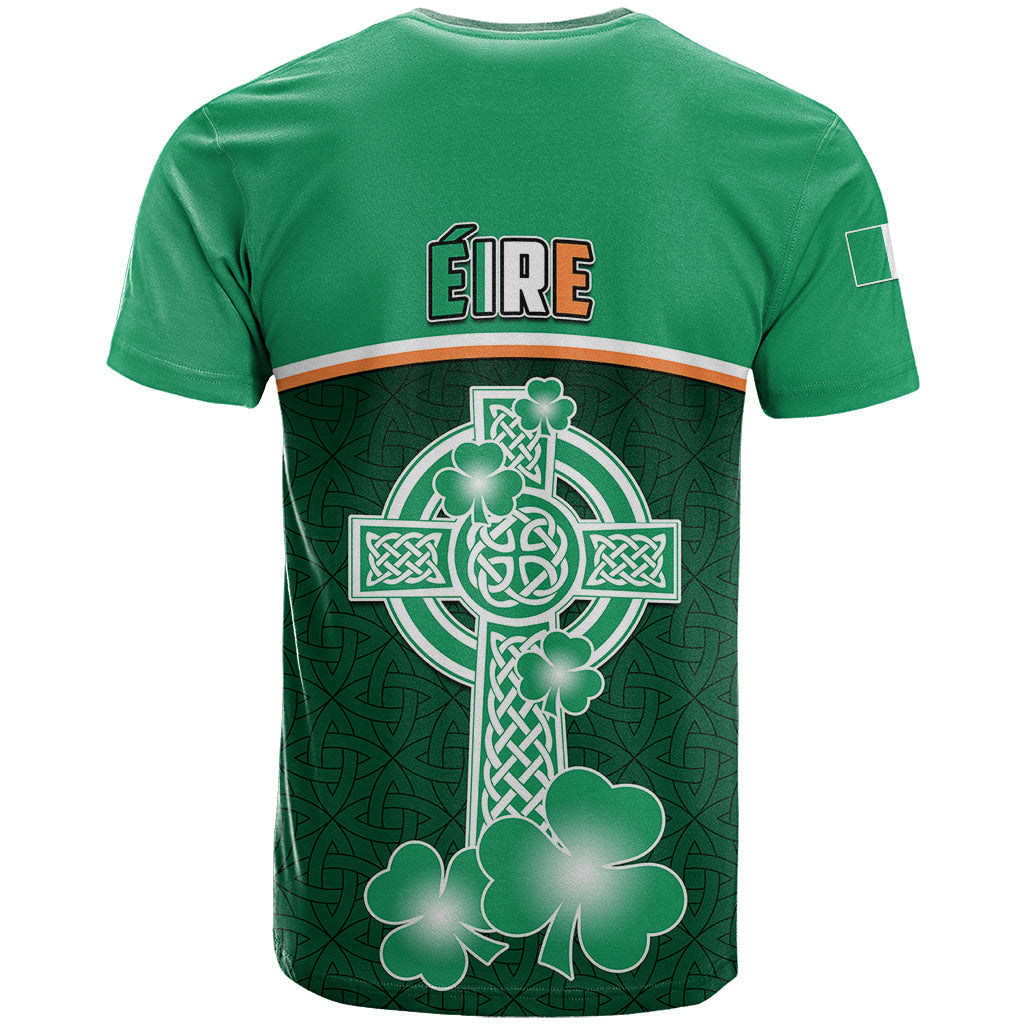 Ireland T-Shirt Irish Shamrock Harp Mix Celtic Pattern Graphic Tee