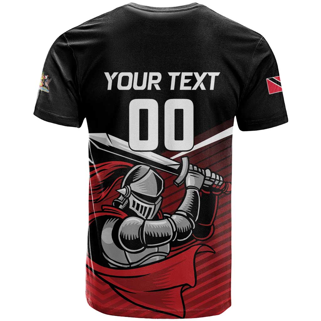 Custom Knight Riders Trinbago Cricket T-Shirt Play Fight Win Repeat Graphic Tee