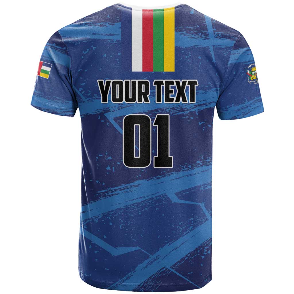 Custom Central African Republic Football T-Shirt Go Les Fauves Graphic Tee