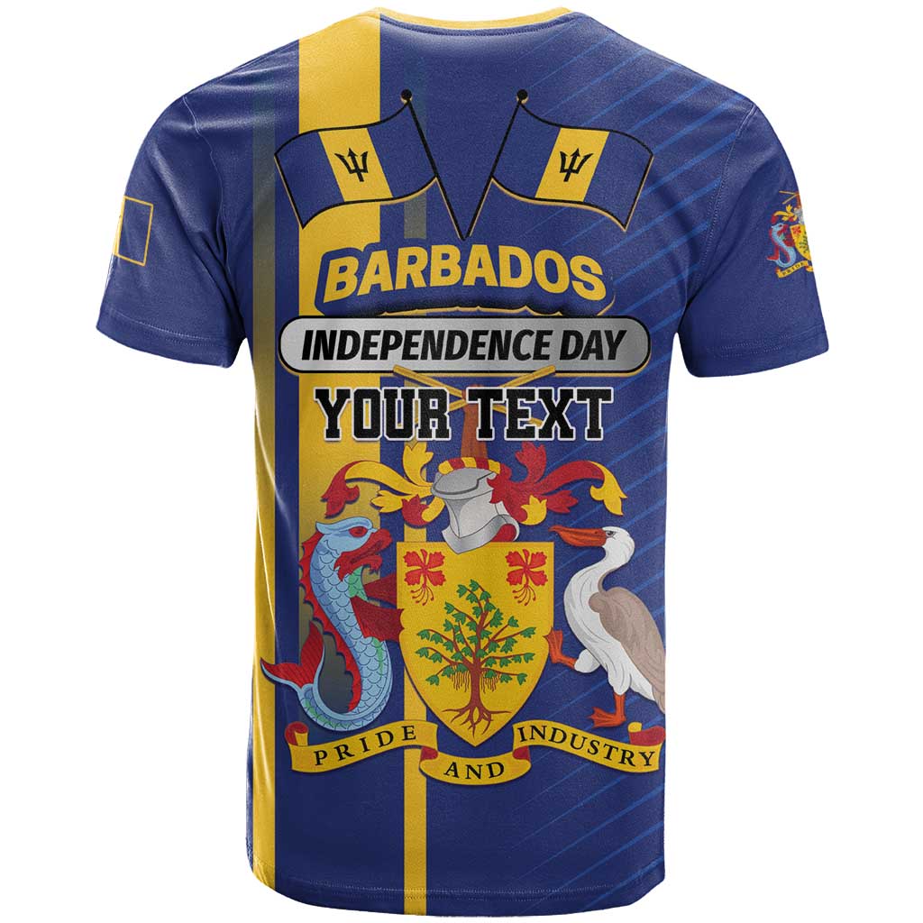 Personalized Barbados 30th November T-Shirt Independence Day Flag Map Graphic Tee