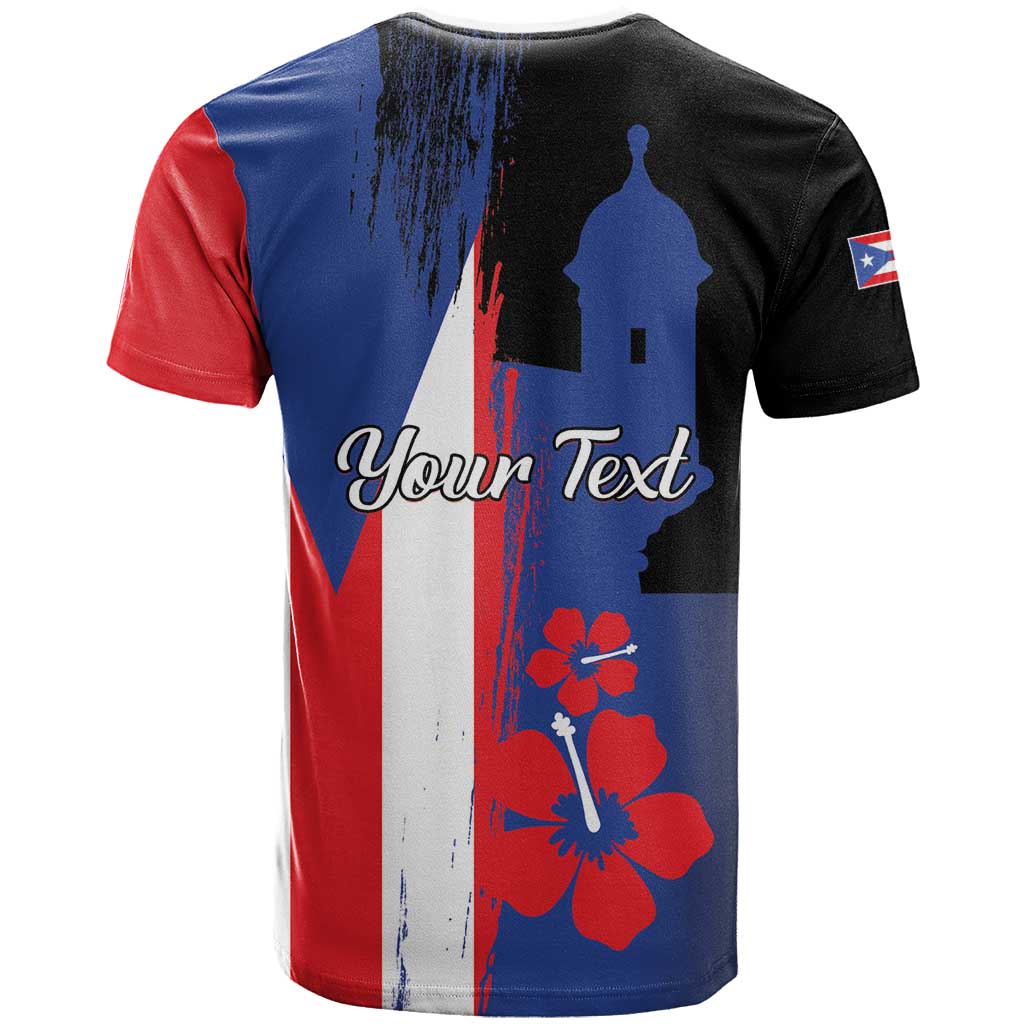 Personalized Boricua T-Shirt Puerto Rico El Morro Flag Style Graphic Tee