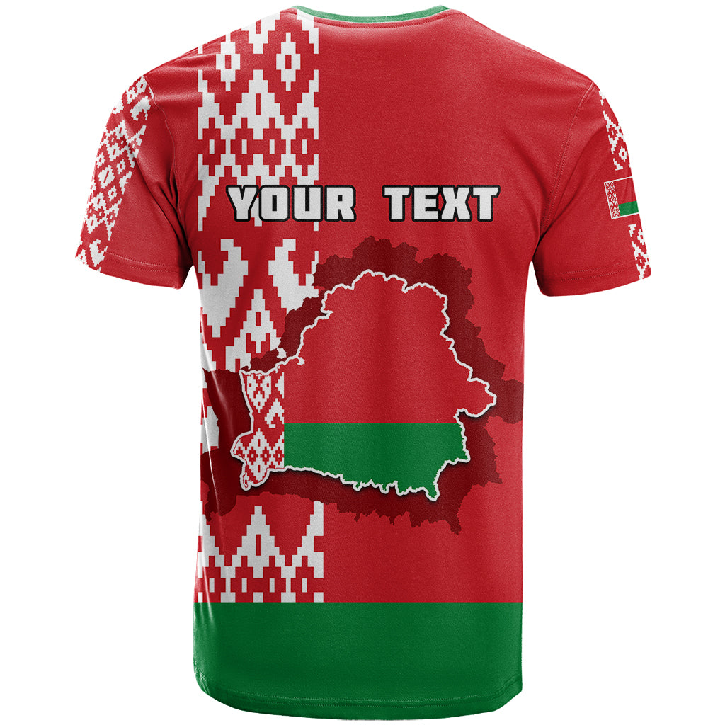 Custom Belarus T-Shirt Belarusian Coat Of Arms Flag Style Graphic Tee