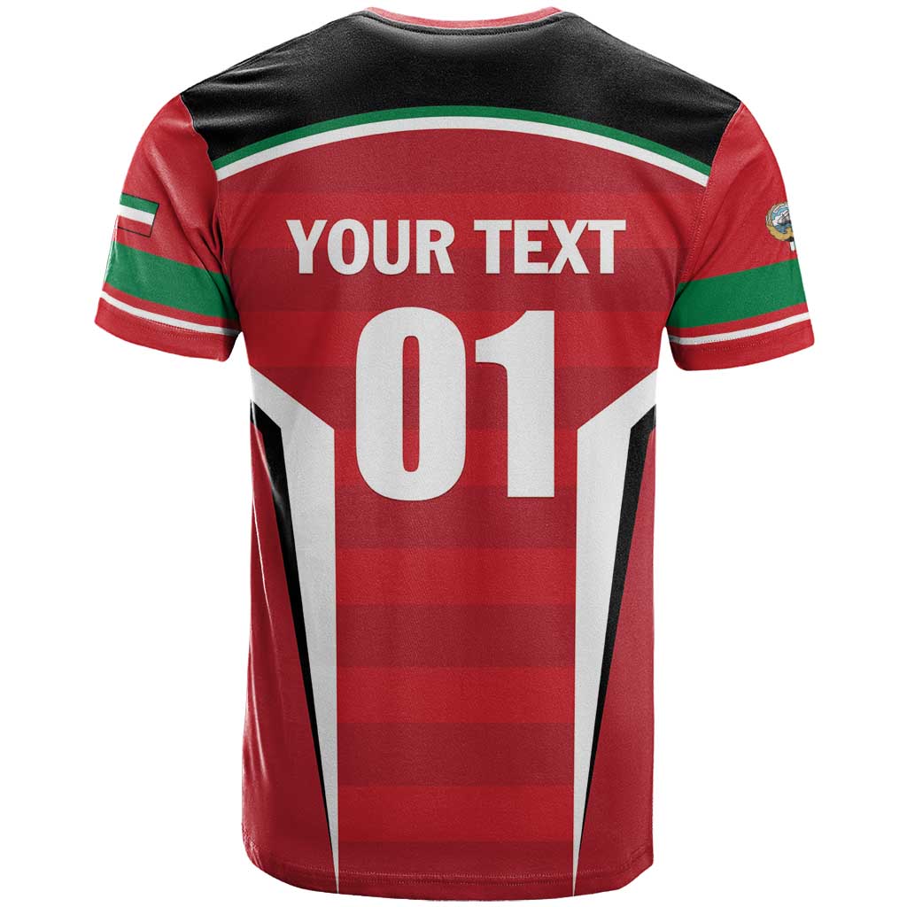 Custom Kuwait Cricket T-Shirt Go Champions Graphic Tee