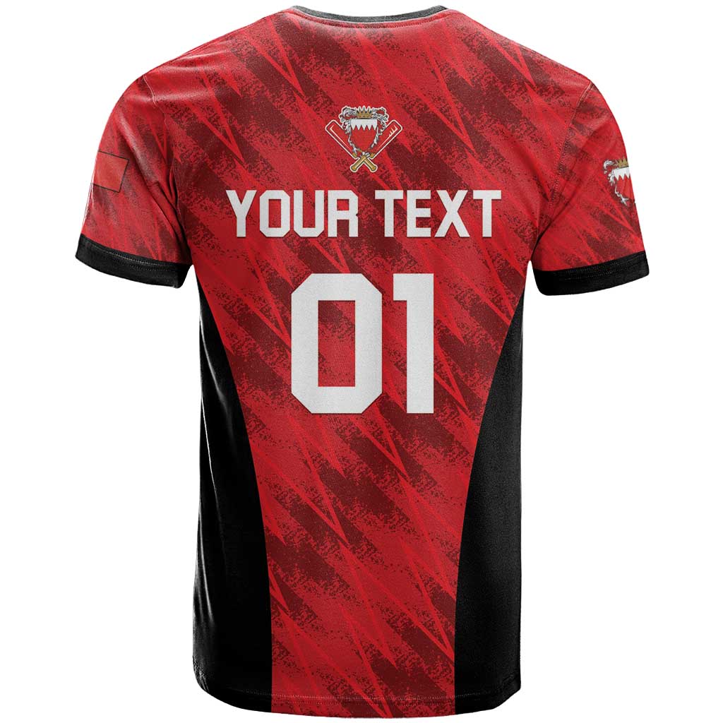 Custom Bahrain Cricket T-Shirt Come On Team Bahrain Graphic Tee