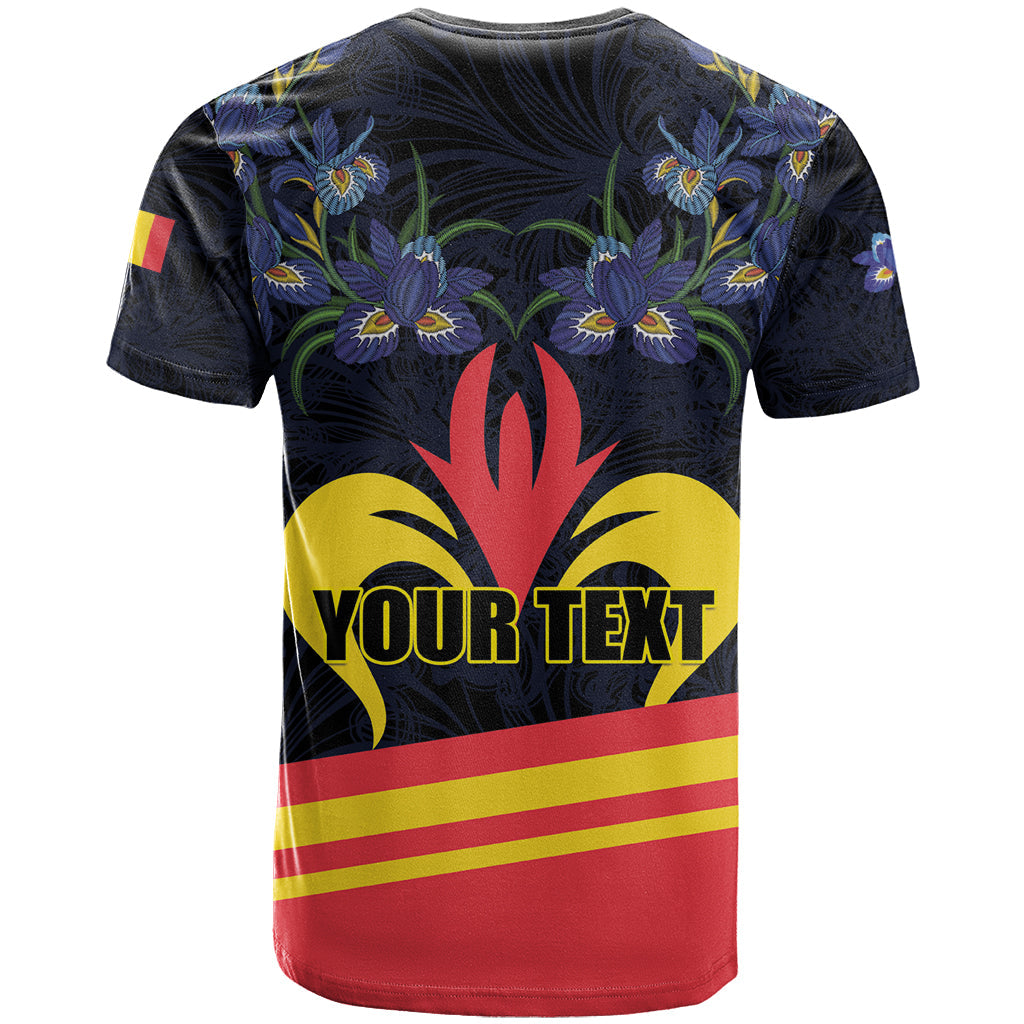 Personalized Belgium Iris Day T-Shirt Royaume de Belgique Coat Of Arms Graphic Tee