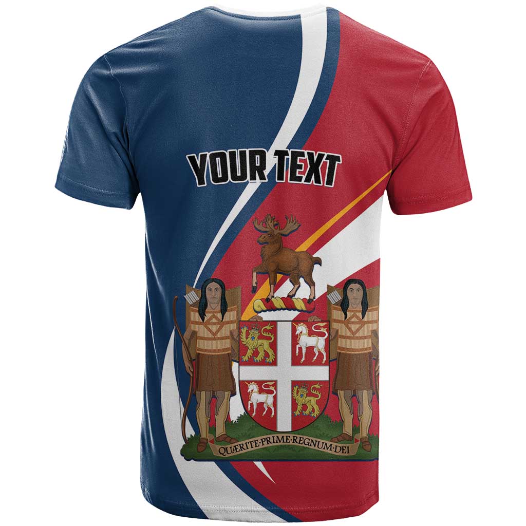 Personalized Canada Newfoundland and Labrador Province T-Shirt Quaerite prime regnum Dei Graphic Tee