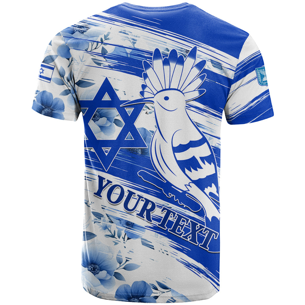 Israel Independence Day T-Shirt Hoopoe Bird With Magen David Graphic Tee