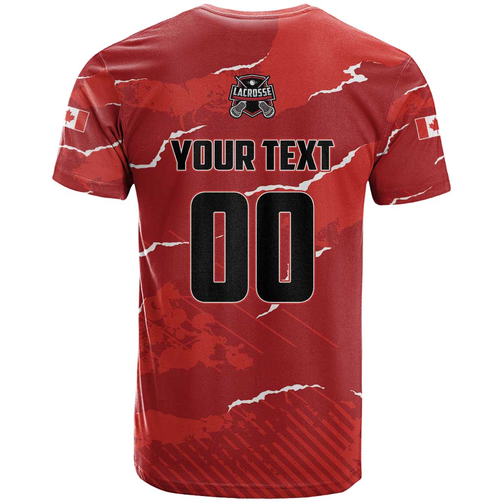 Custom Canada Lacrosse T-Shirt National Summer Sport Graphic Tee