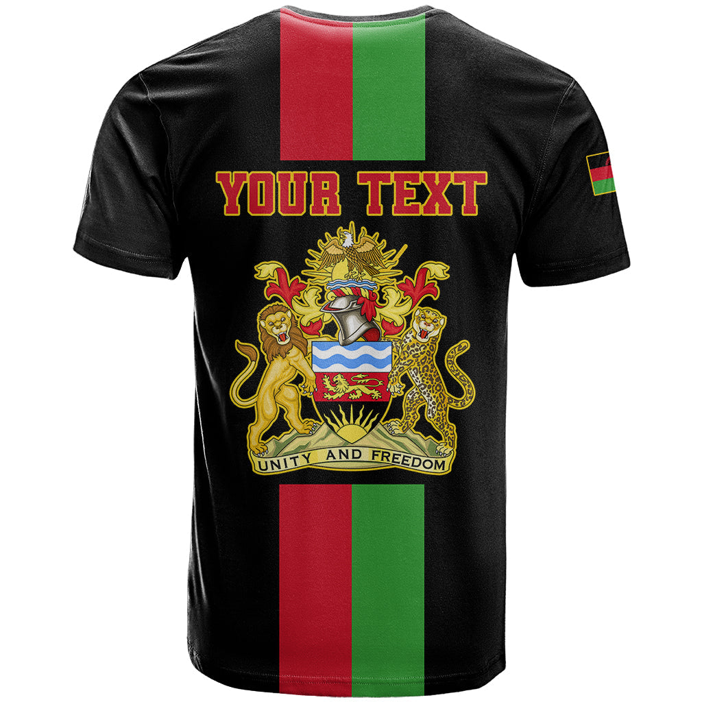 Personalised Malawi T-Shirt With Coat Of Arms Flag Style Graphic Tee