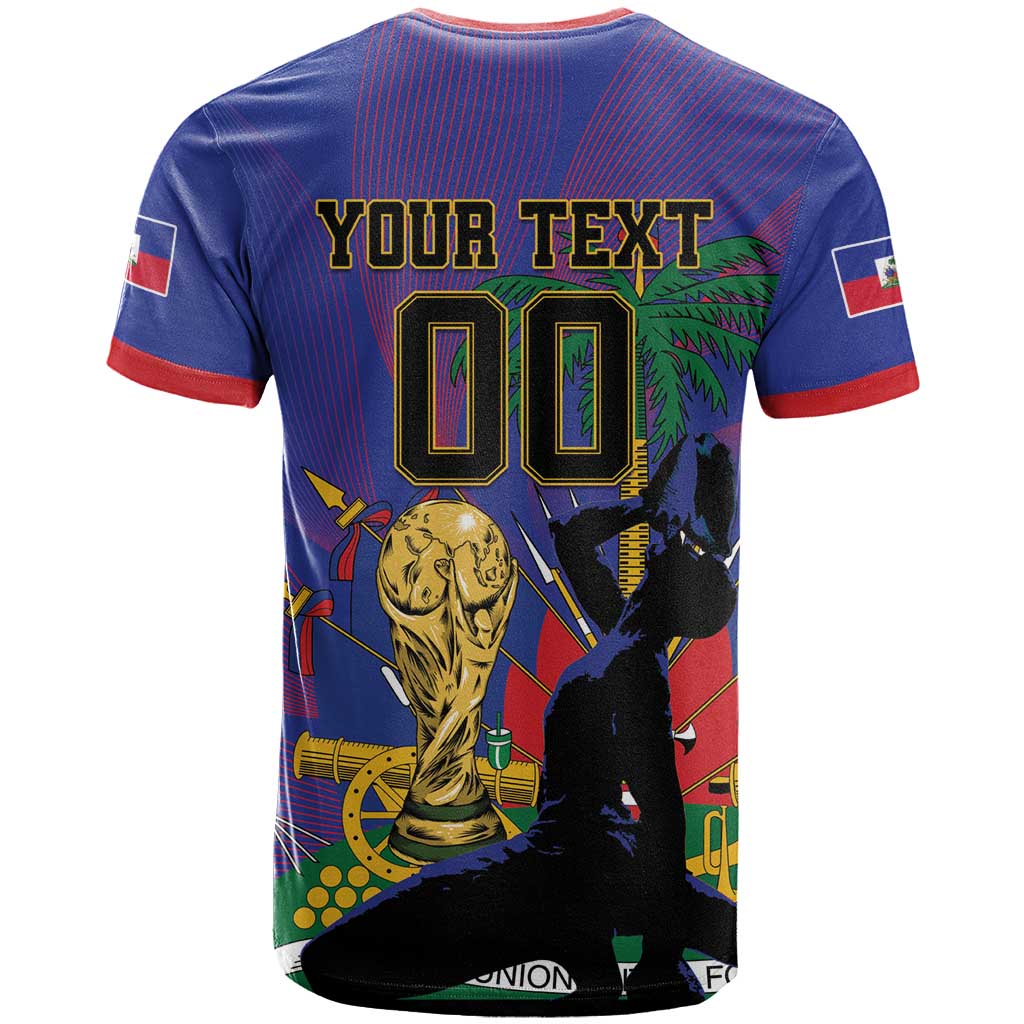 Custom Haiti World Football 2026 T-Shirt Go Les Grenadiers Graphic Tee