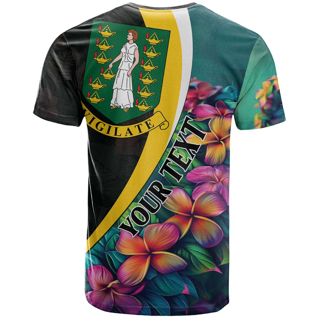 Personalised British Virgin Islands Tropical T-Shirt Curve Style Graphic Tee