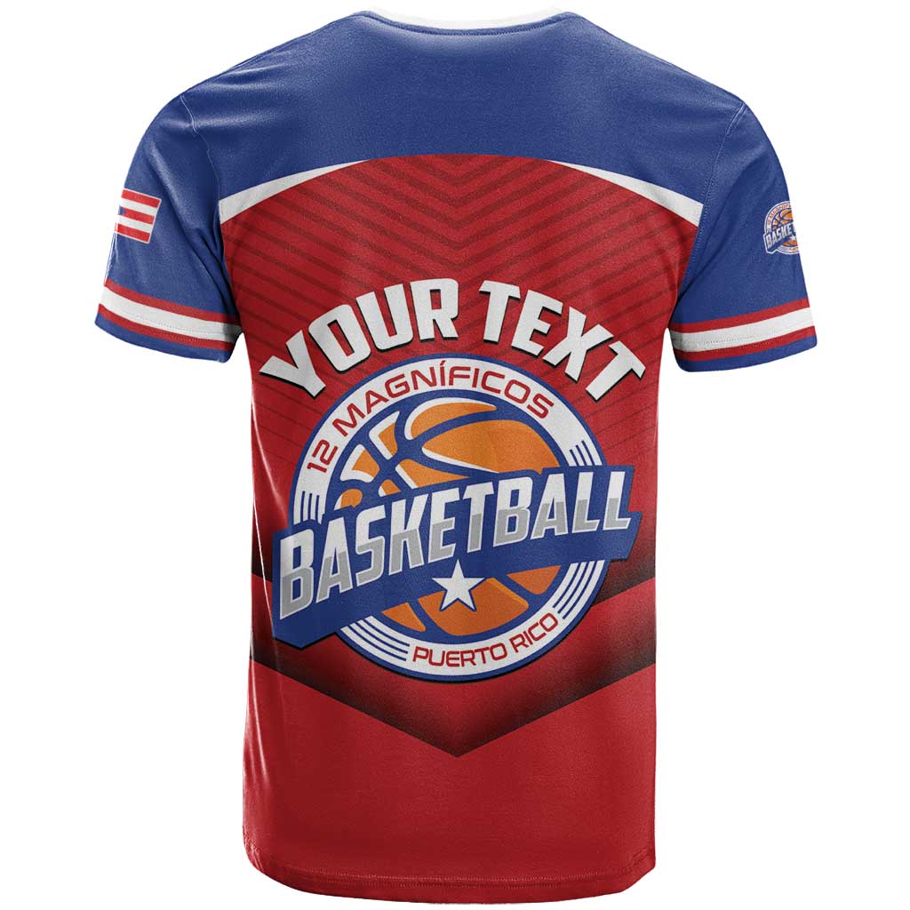 Personalized Puerto Rico Basketball T-Shirt Magnificos Go Champion Graphic Tee