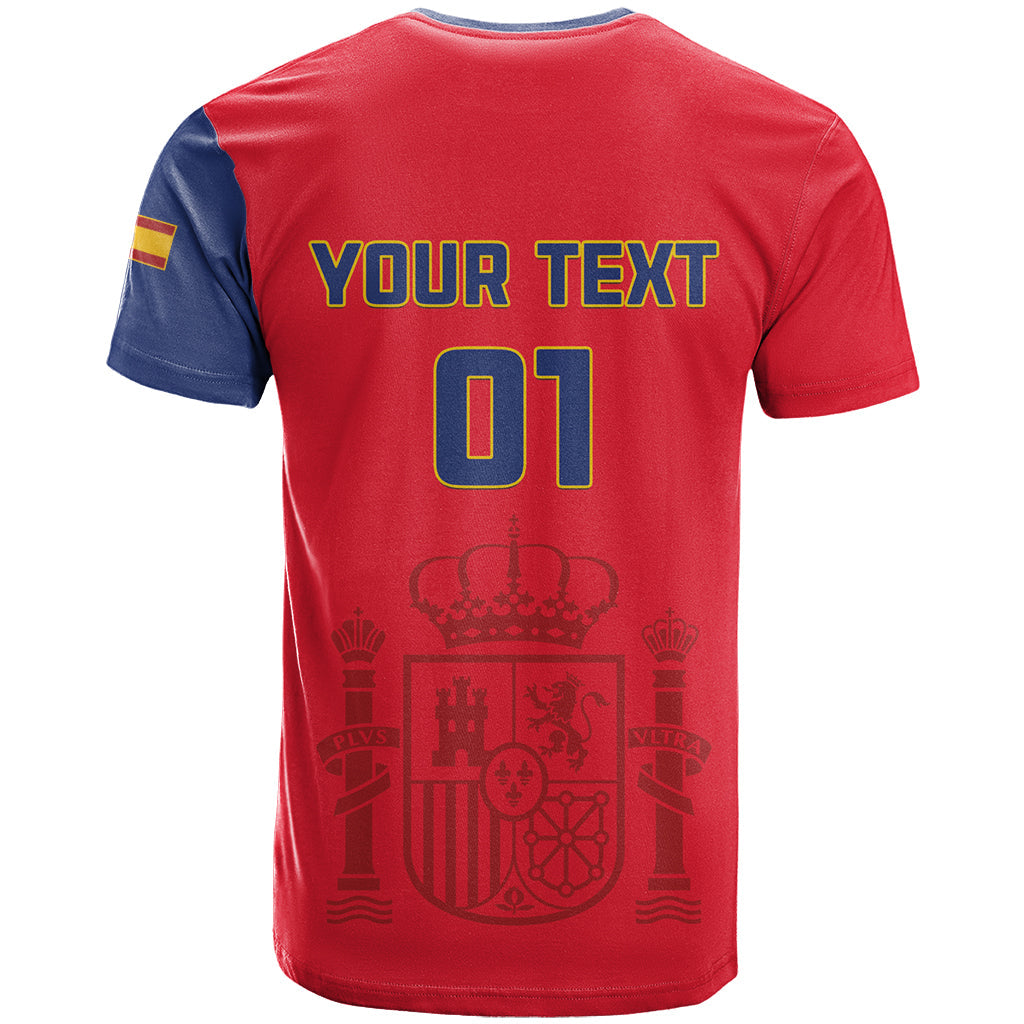 Custom Spain 2024 Football T-Shirt La Roja Go Champions Graphic Tee