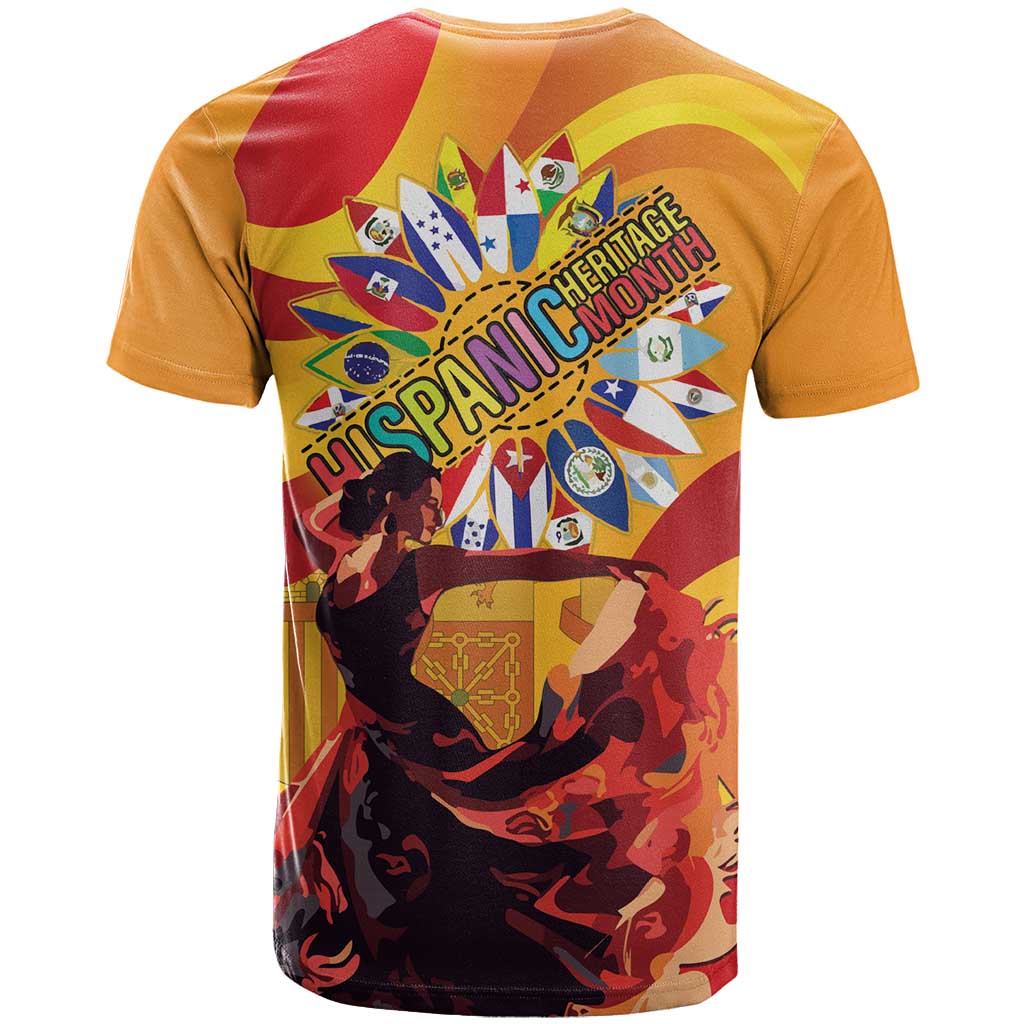 Hispanic Heritage Month T-Shirt Espana Flamenco Graphic Tee
