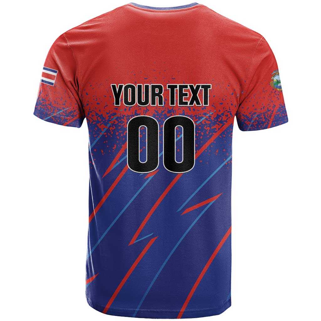 Custom Costa Rica Rugby T-Shirt Ticos Go Champions Graphic Tee