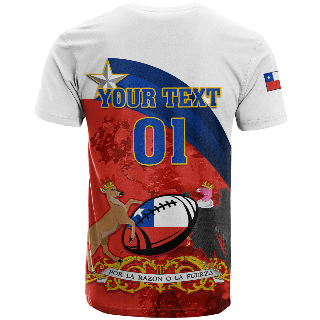 Custom Chile Rugby T-Shirt The Condors Go World Cup Graphic Tee