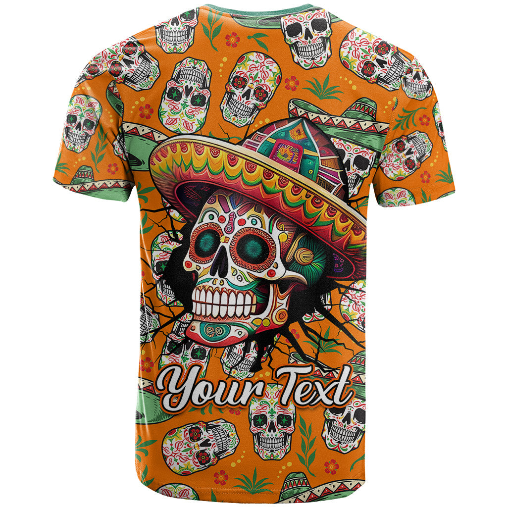 Personalised Day Of The Dead T-Shirt Sugar Skull Dia de los Muertos Graphic Tee