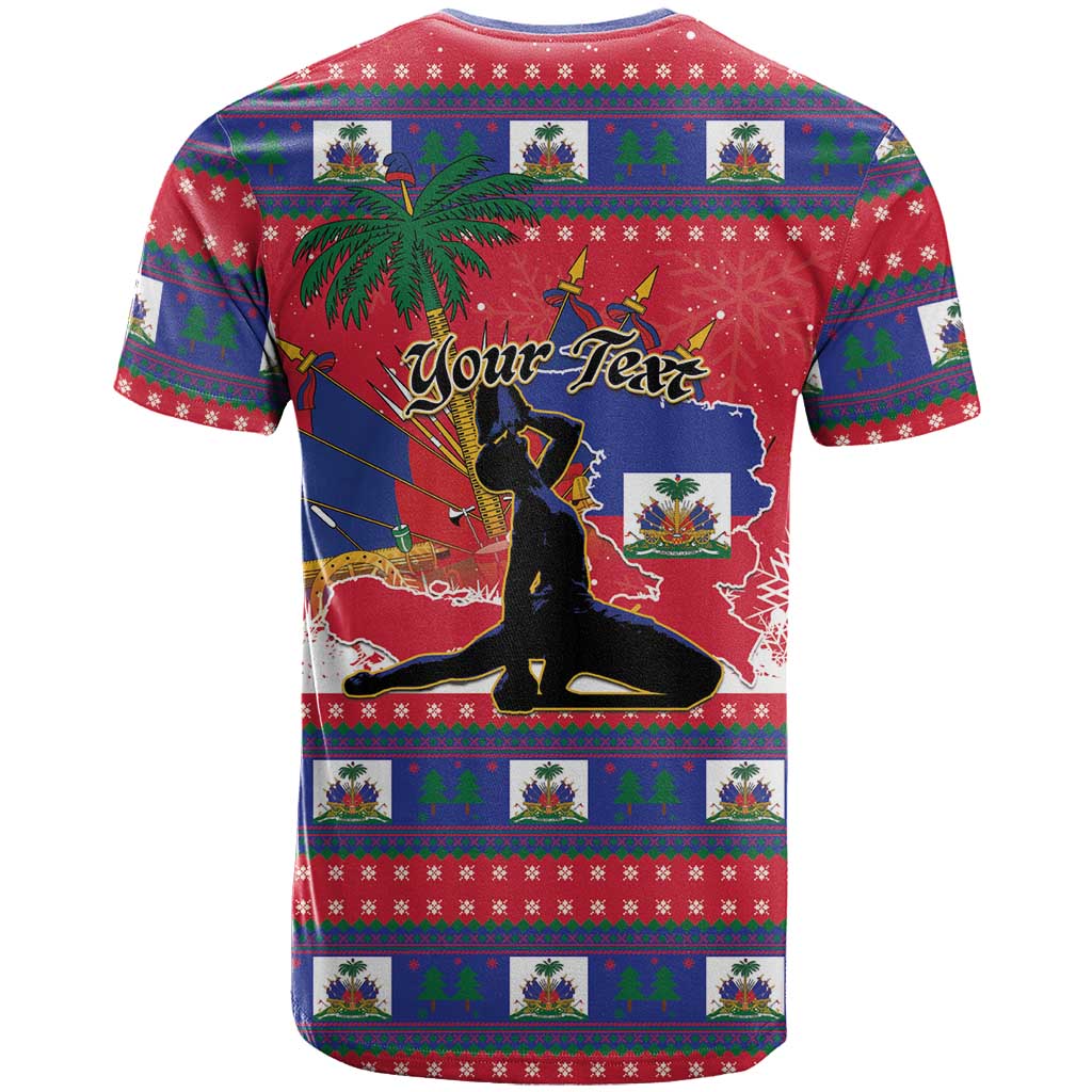 Personalized Ayiti Jwaye Nwel T-Shirt Haiti Merry Christmas Graphic Tee