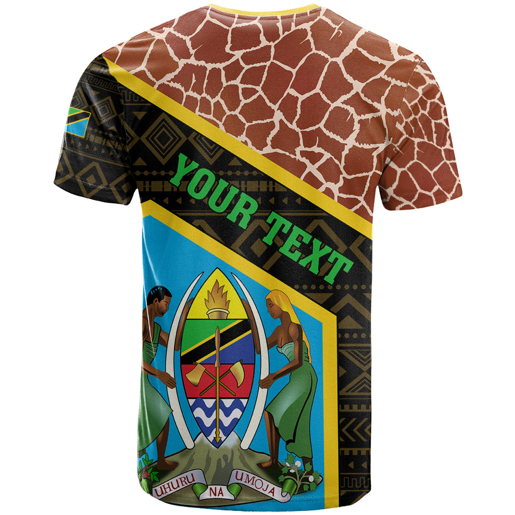 Tanzania Union Day 2024 T-Shirt Uhuru na Umoja Giraffe Pattern Graphic Tee