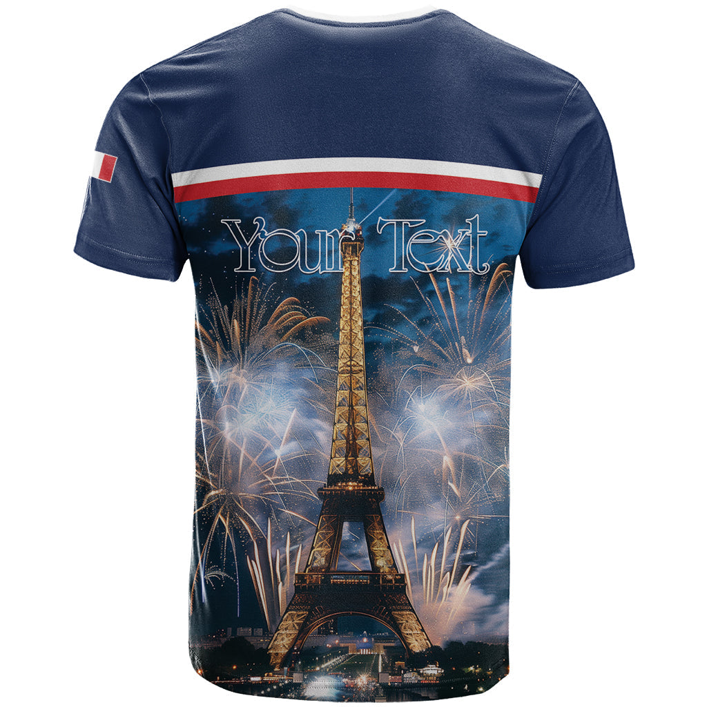 Personalized France Bastille Day T-Shirt Fete Nationale du 14 juillet Graphic Tee