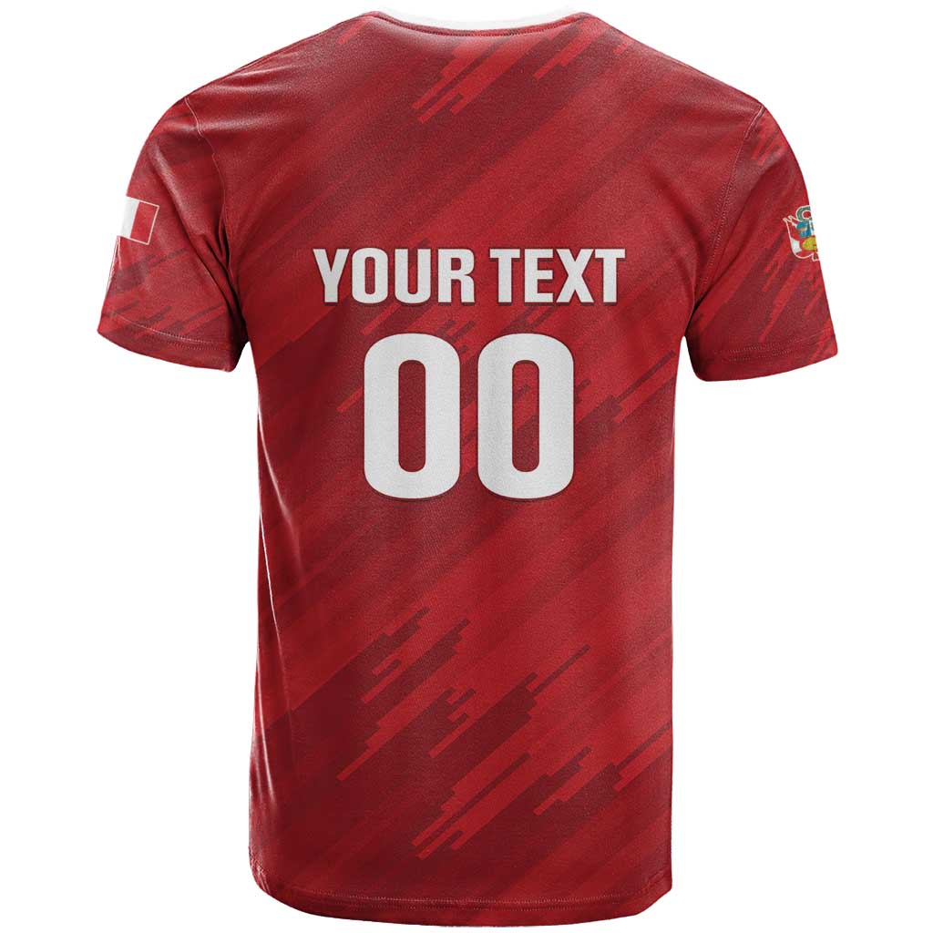 Custom Rugby Peru T-Shirt Los Tumis Go Champions Graphic Tee