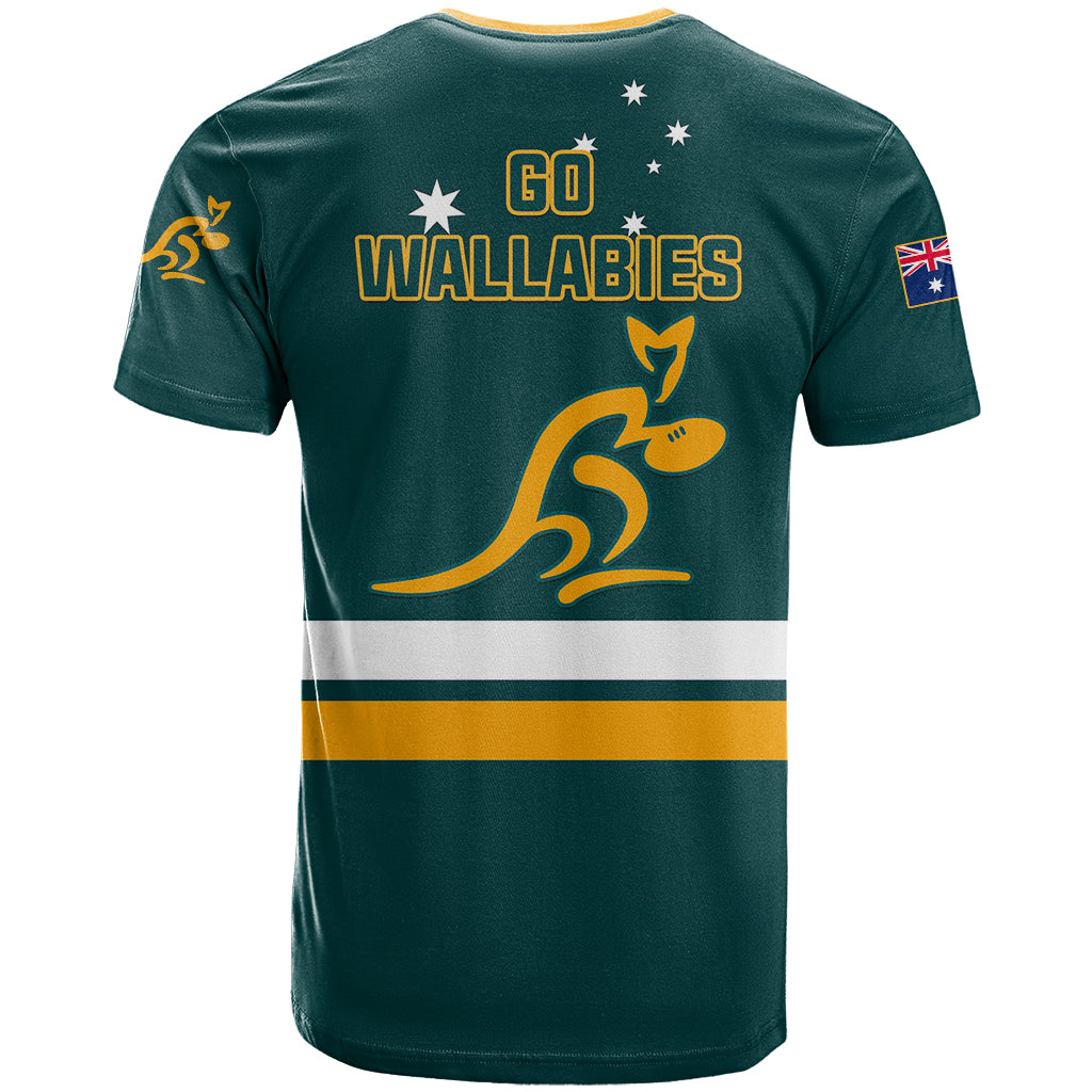 Australia Rugby T-Shirt Wallabies Go World Cup Graphic Tee