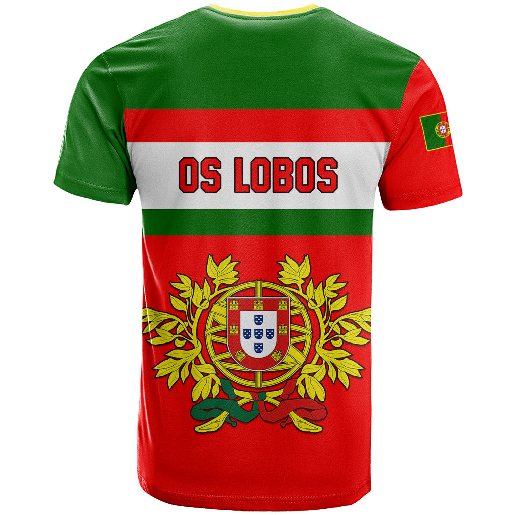 Portugal Rugby T-Shirt Os Lobos Go World Cup Graphic Tee