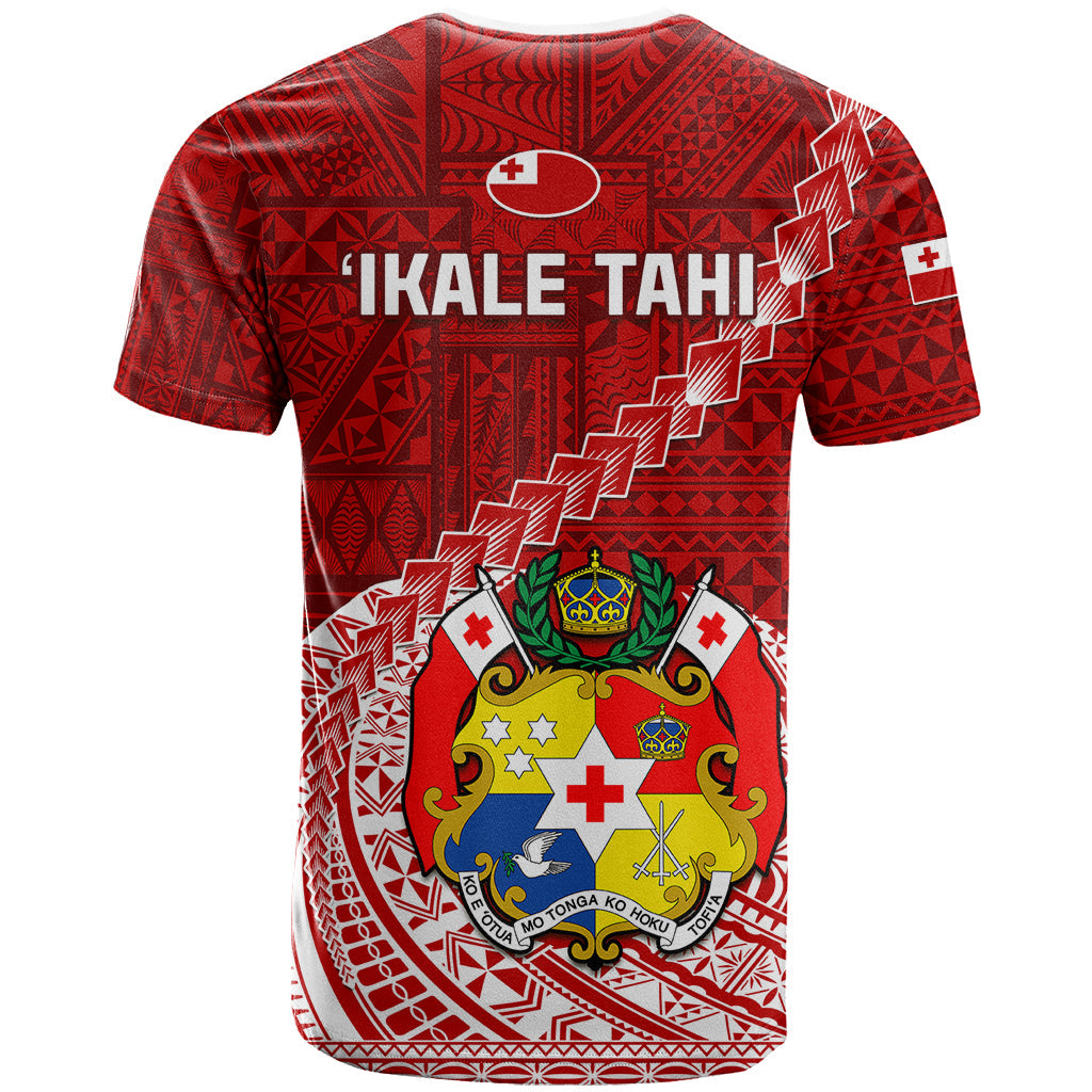 Tonga Rugby T-Shirt Tongan Ngatu Pattern White Version Graphic Tee