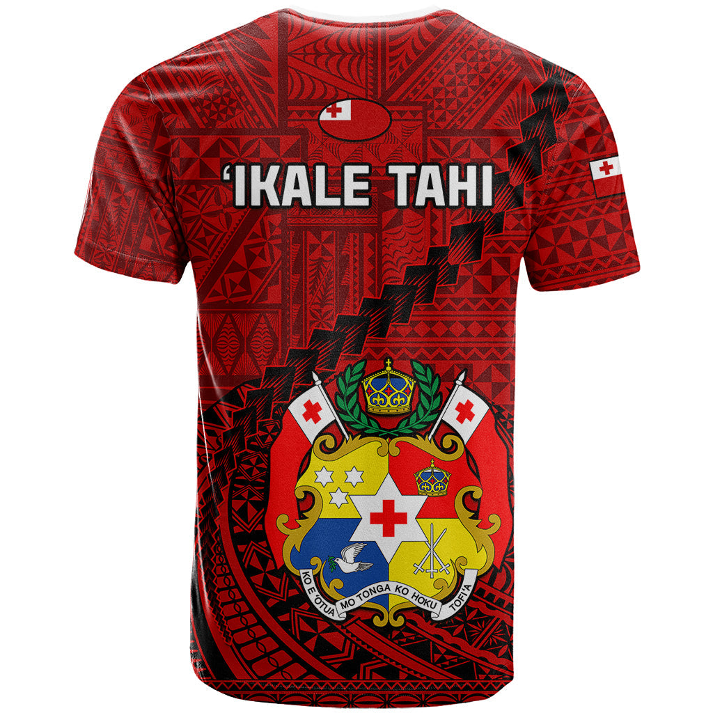 Tonga Rugby T-Shirt Tongan Ngatu Pattern Black Version Graphic Tee