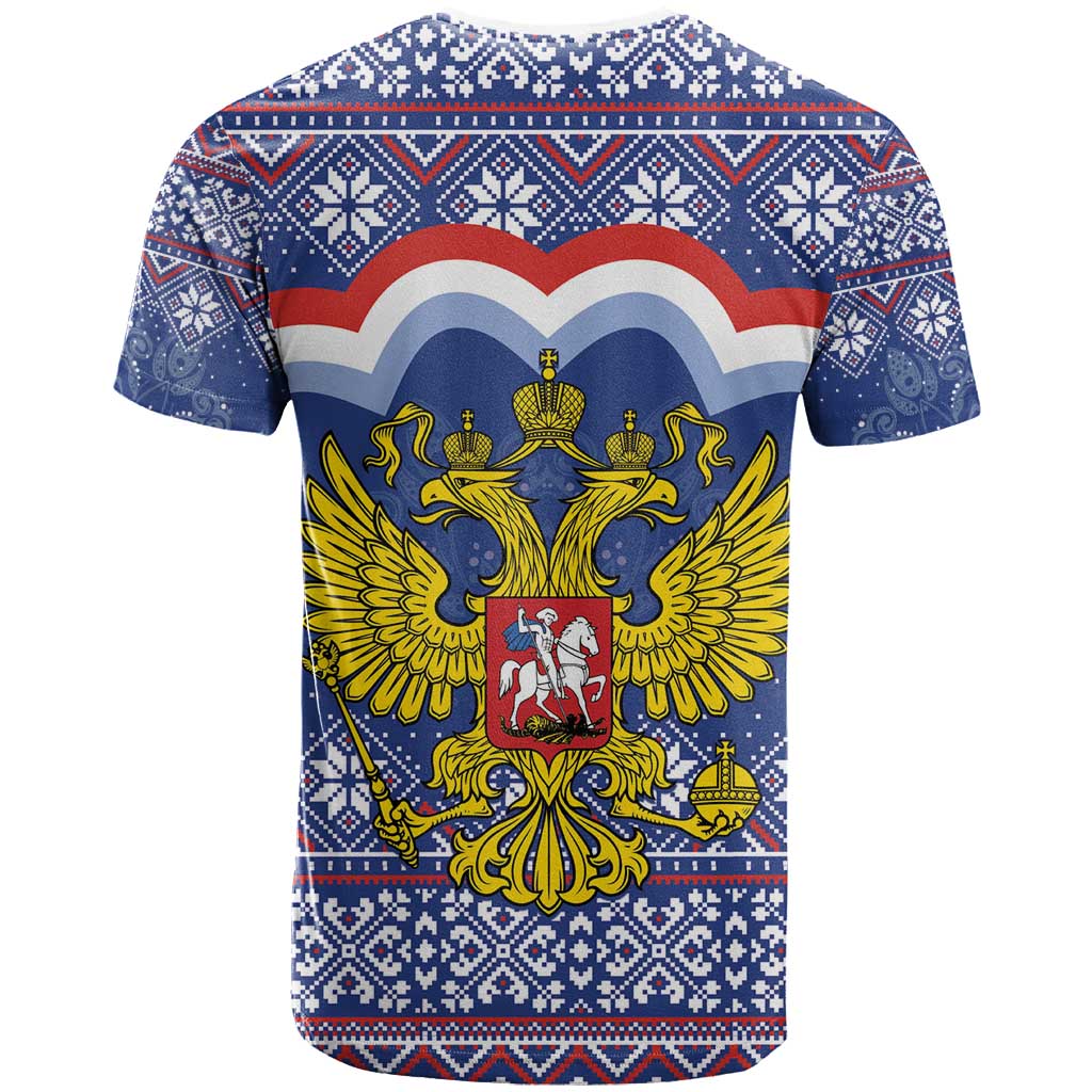 Russia Christmas T-Shirt Santa Matryoshka Doll Graphic Tee