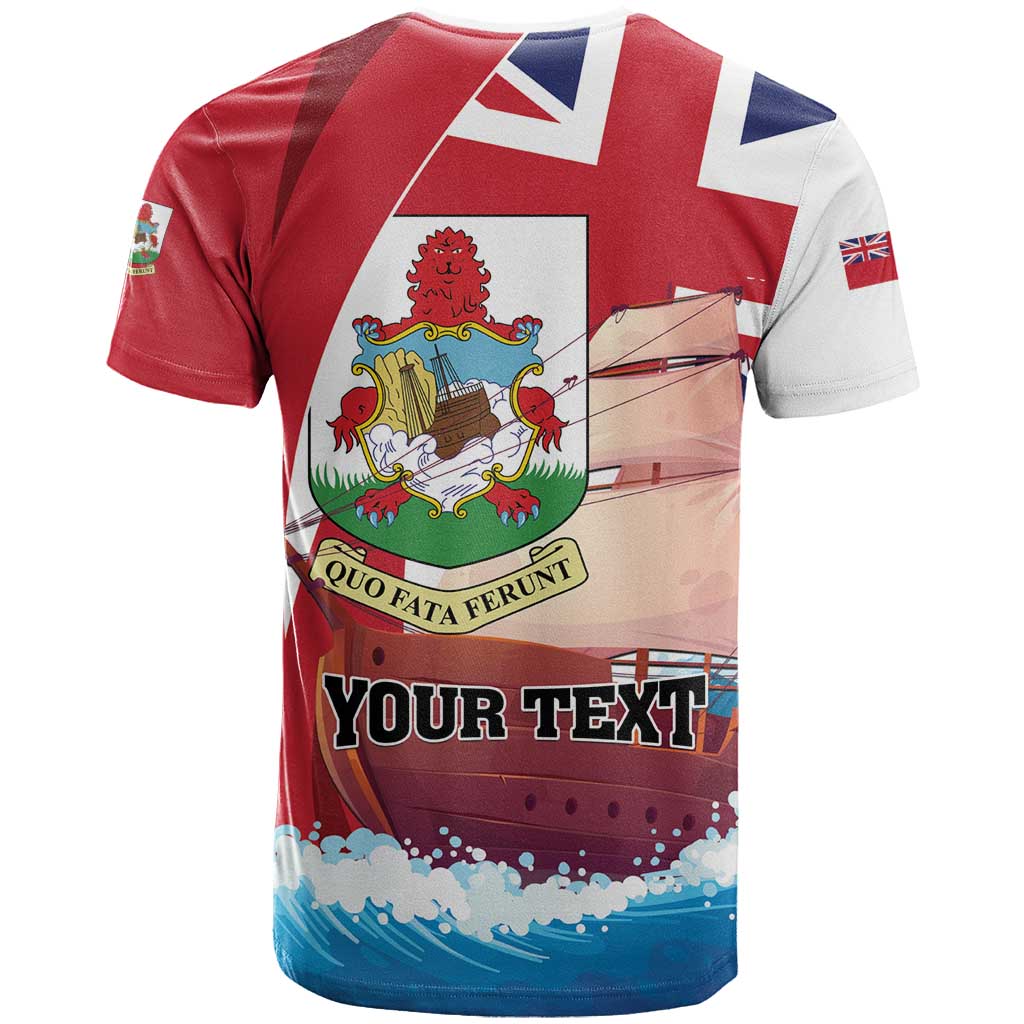Personalised Bermuda T-Shirt Quo Fata Ferunt Graphic Tee
