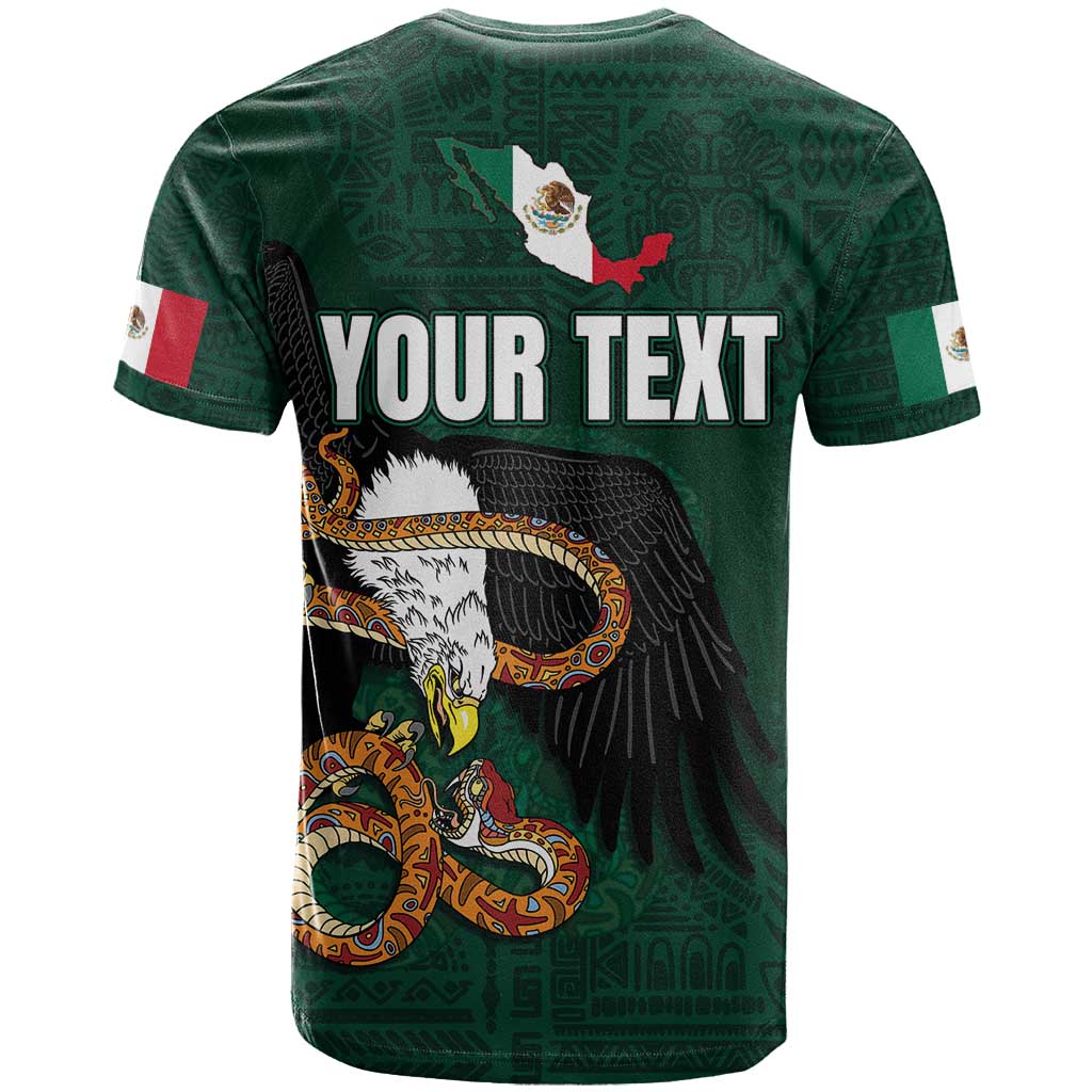 Personalized Mexican Culture T-Shirt Aztec Spirit Mexico with Eagle Emblem and Maya Ancient Graphic Tee