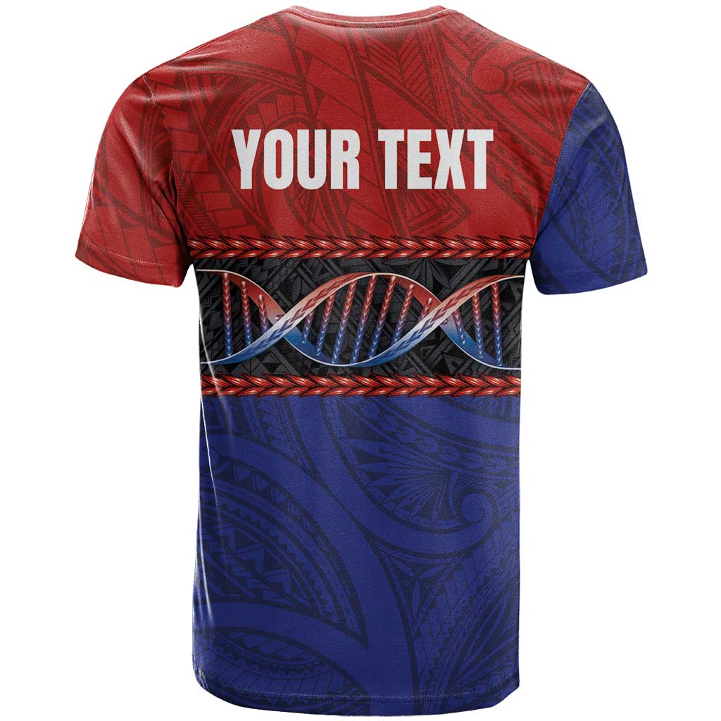 Personalised Samoan DNA-Proud of Samoa T-Shirt Polynesian Patterns Graphic Tee