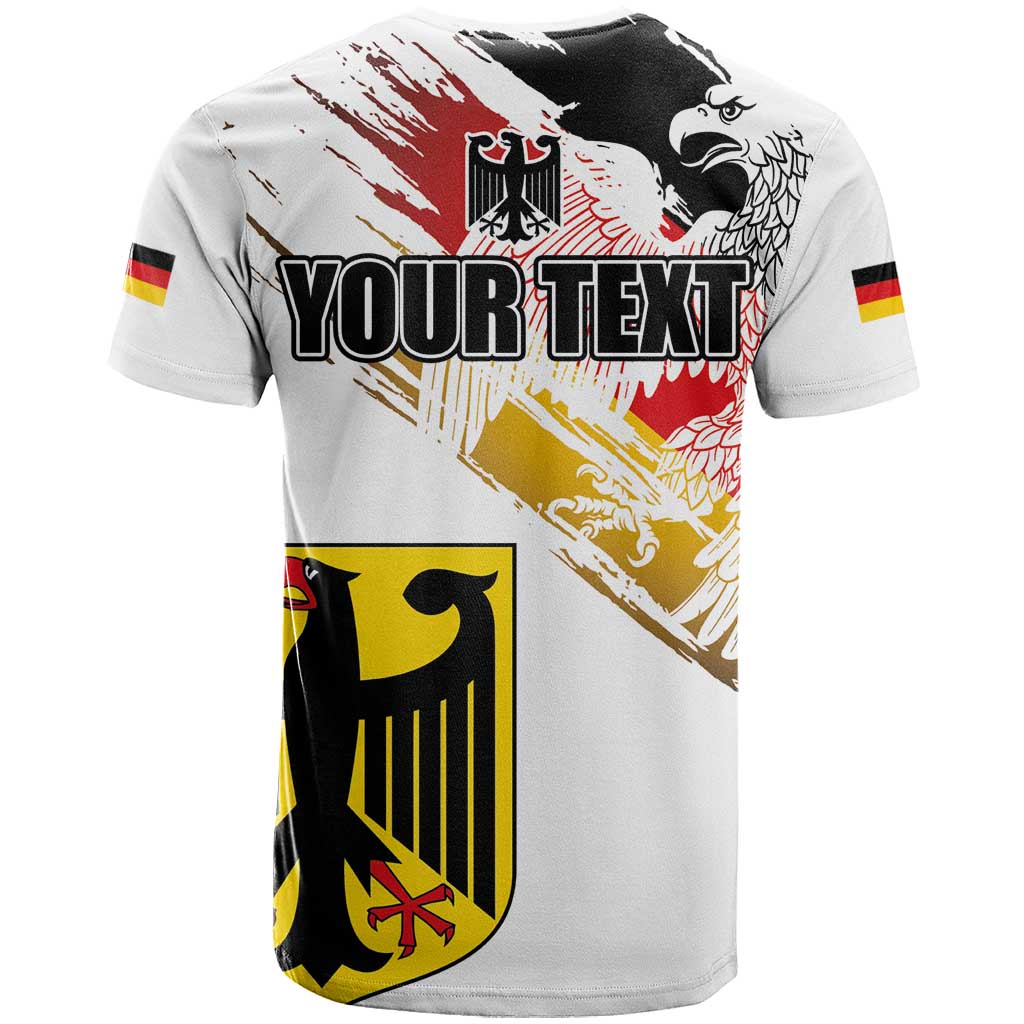 Personalised Germany Seal and Eagle Grunge Flag T-Shirt Graphic Tee