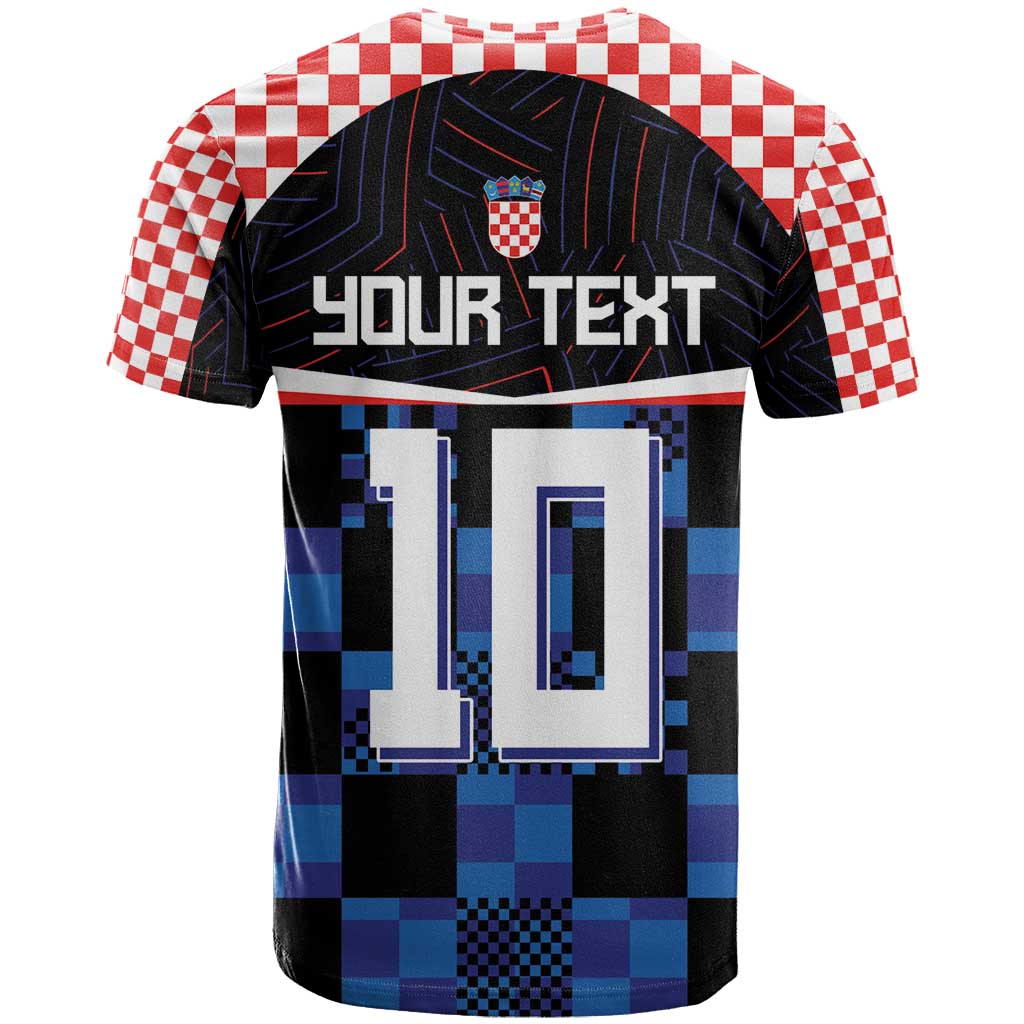 Custom Croatia Kockasti Football Jersey T-Shirt Graphic Tee