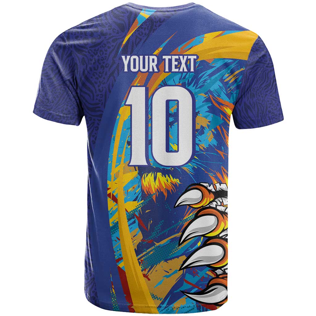 Custom Saint Lucia Cricket Kings T-Shirt Power Lions of Caribbean Graphic Tee