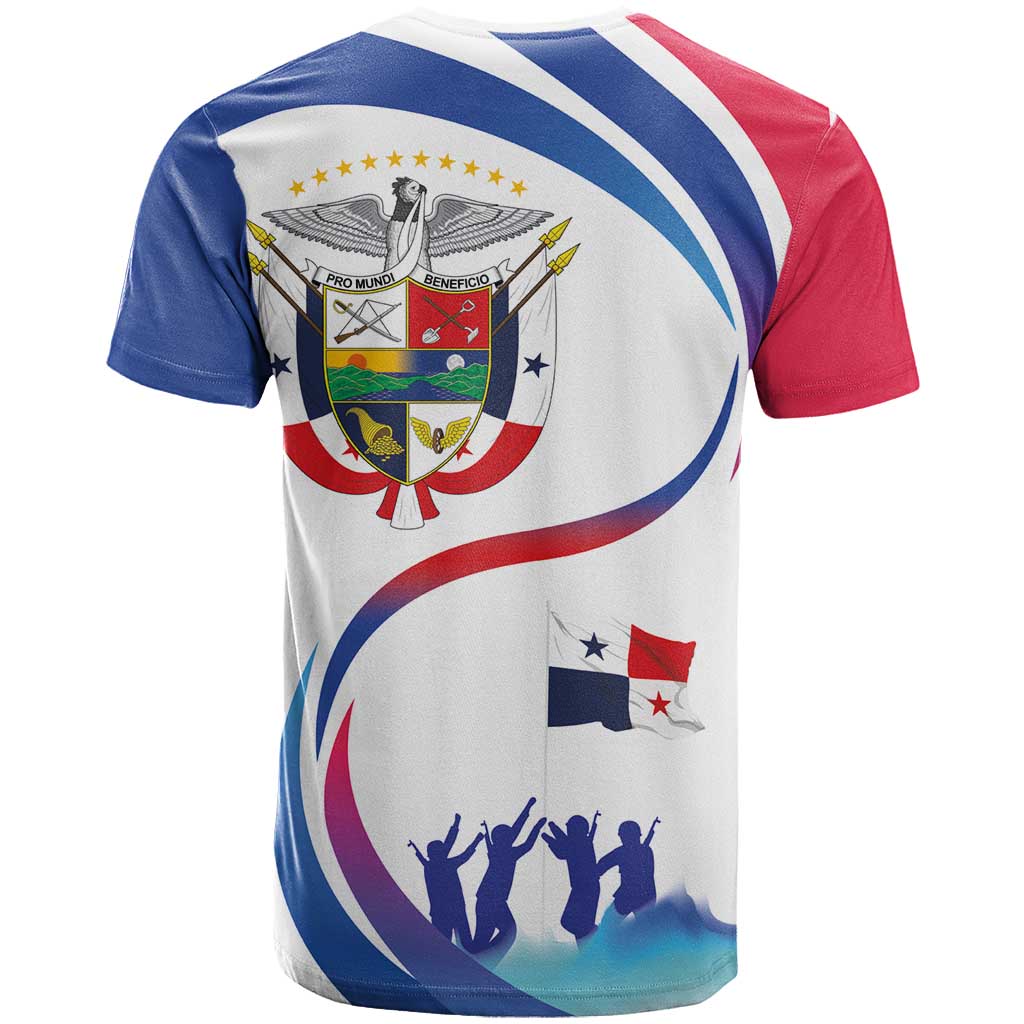 Panama Independence Day T-Shirt Coat of Arms and Freedom Graphic Tee
