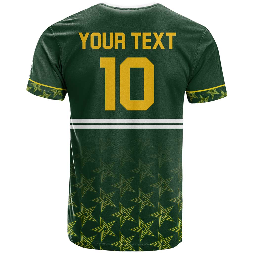 Custom Pakistan Men in Green Cricket-The Super Stars T-Shirt Graphic Tee