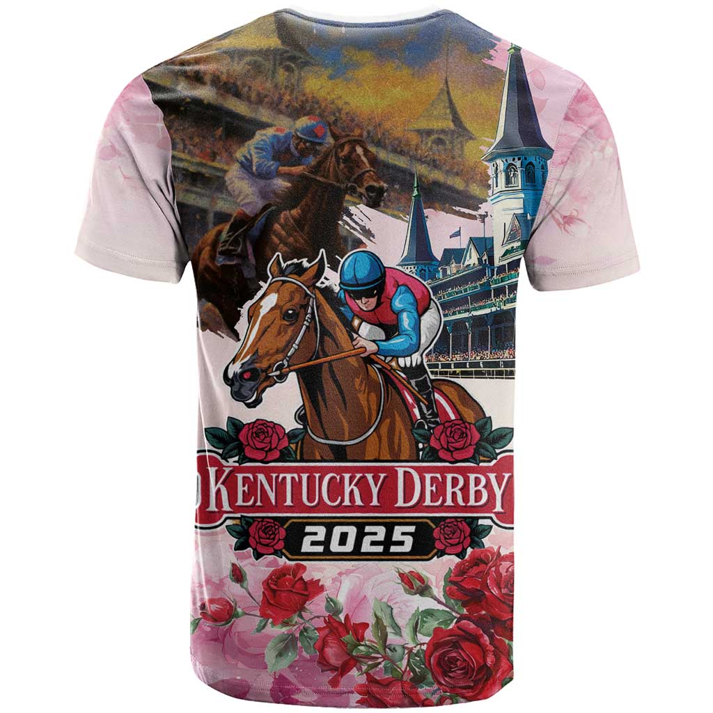 Kentucky Horses Racing 2025 T-Shirt Churchill Downs The Race for the Roses Graphic Tee
