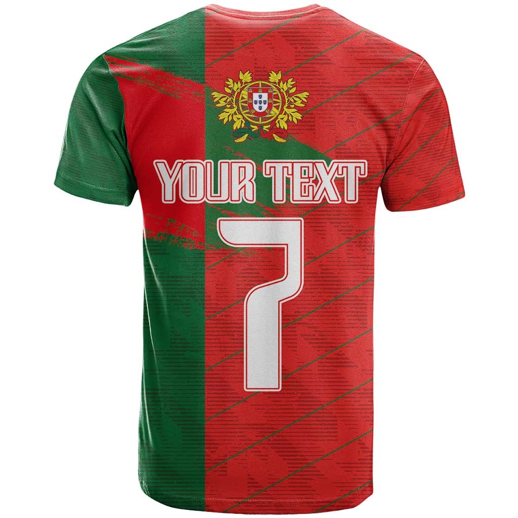 Custom Portugal Football 2024 Go Champion T-Shirt Graphic Tee