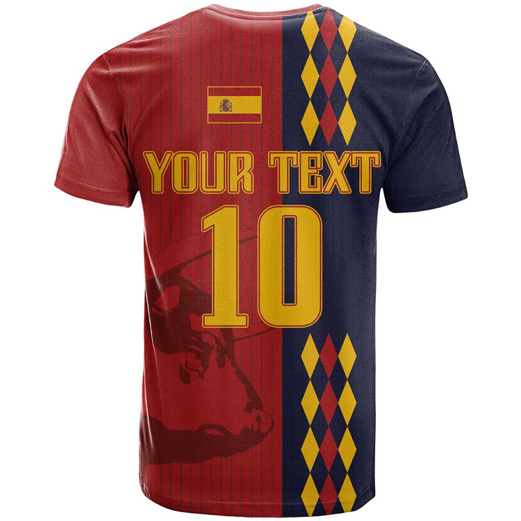 Custom Spain Football 2024 Go Champion T-Shirt Graphic Tee