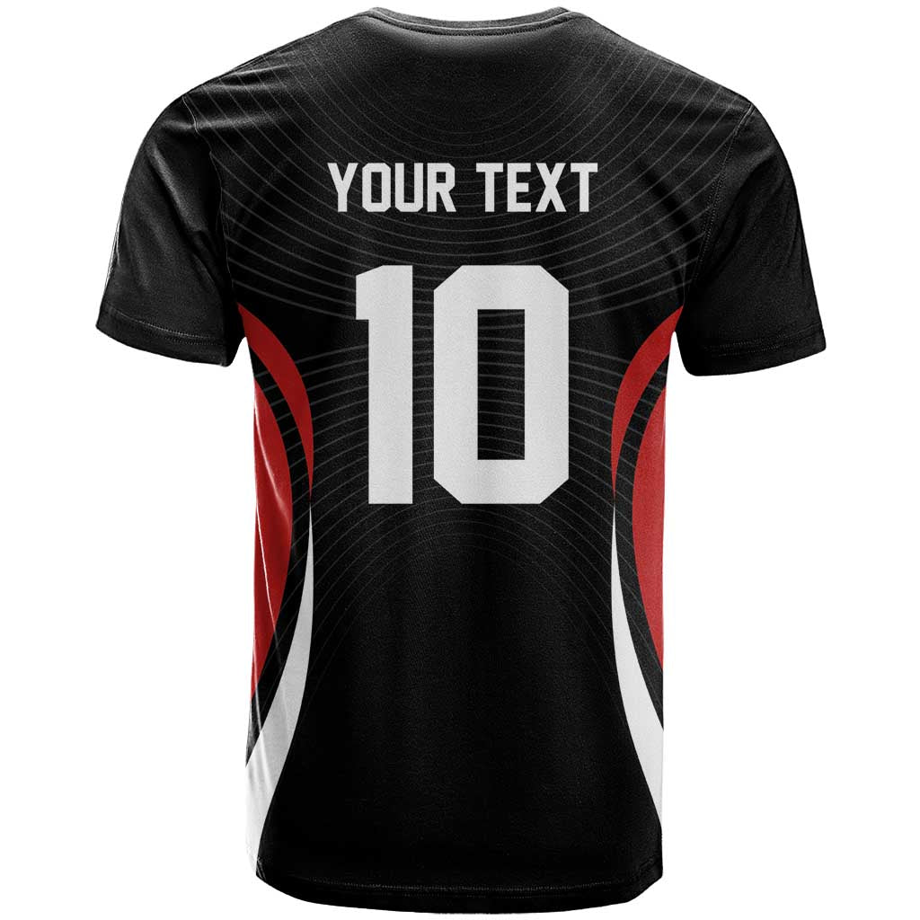 Custom Japan Volleyball T-Shirt Sporty Style Black Color Graphic Tee