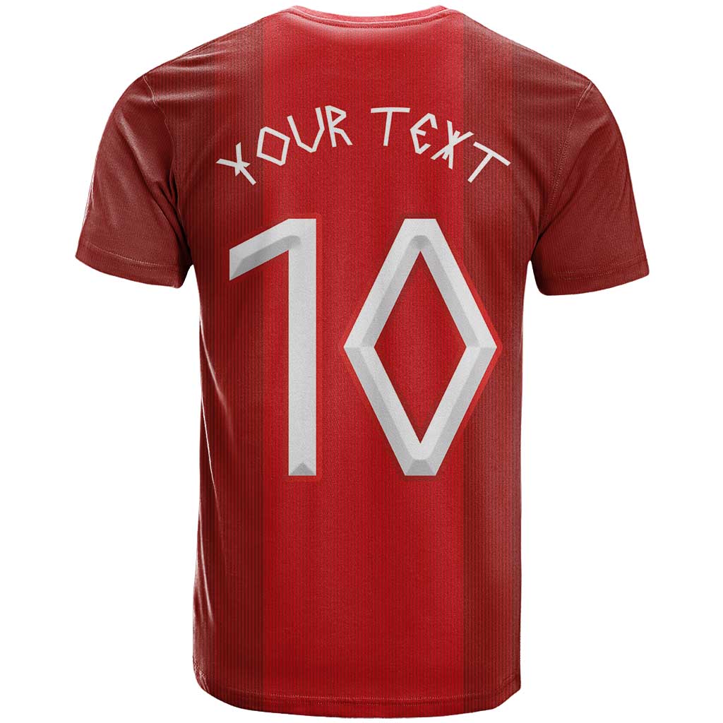 Custom Norway National Football T-Shirt Vikings Heritage Sporty Style Graphic Tee