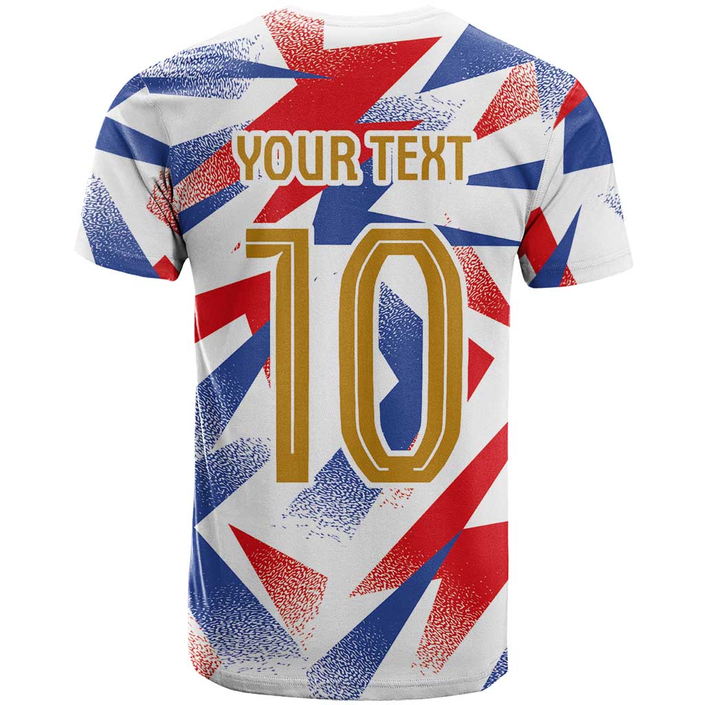 Custom France National Football T-Shirt Flag-Inspired Graphics Graphic Tee