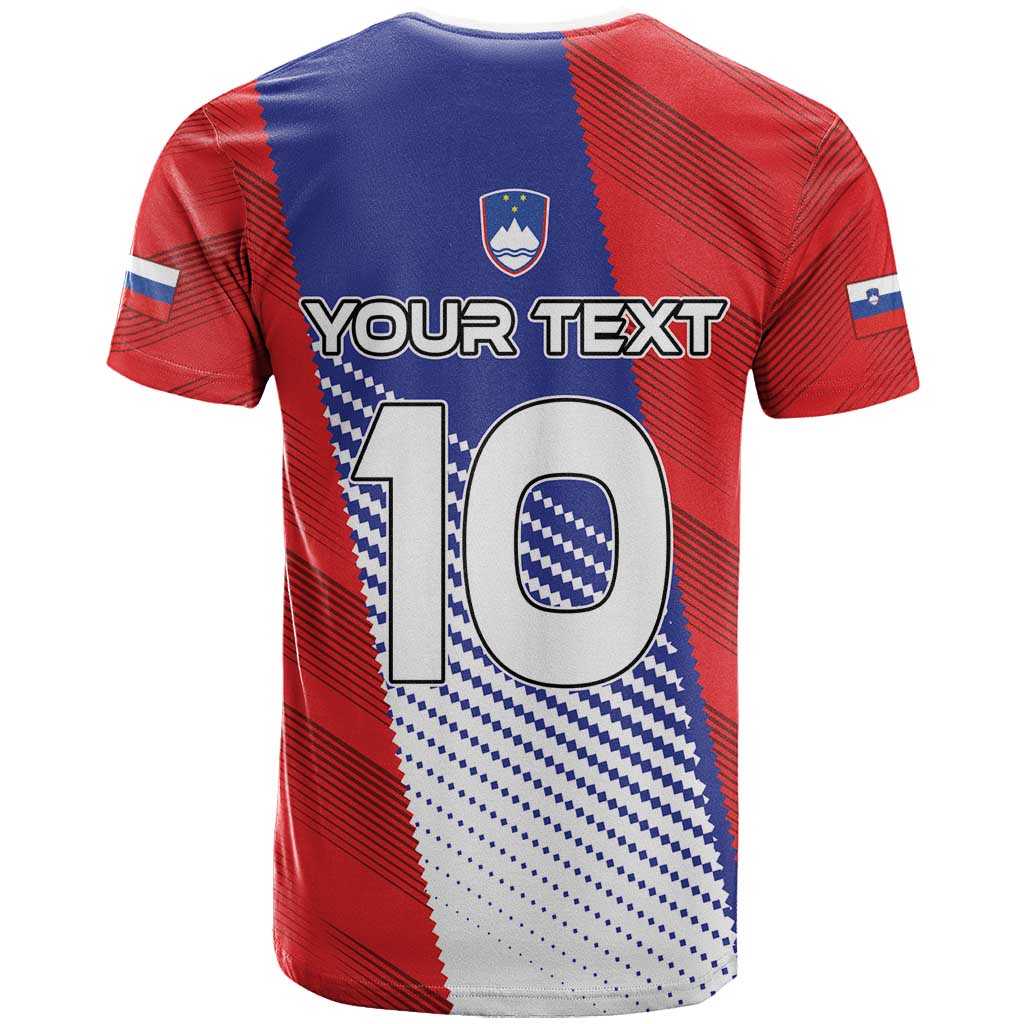 Custom Slovenia Football 2024 Go Champion T-Shirt Graphic Tee